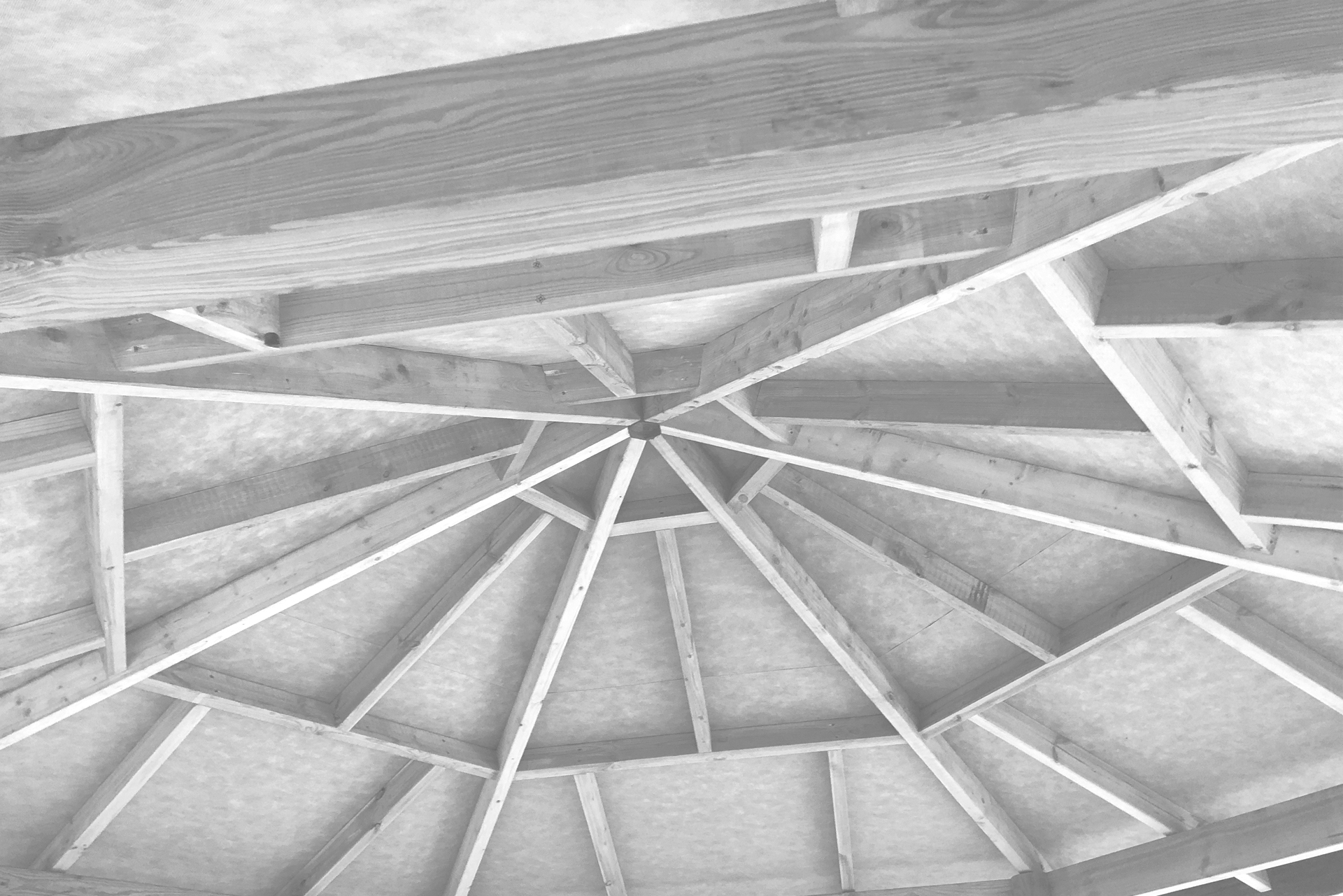 Grey Canopy Roof underside